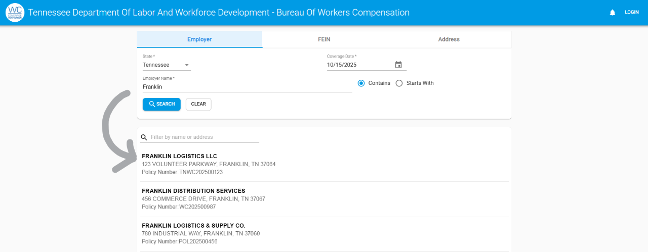 earlycancel04 Showing the search results of companies that have coverage.
