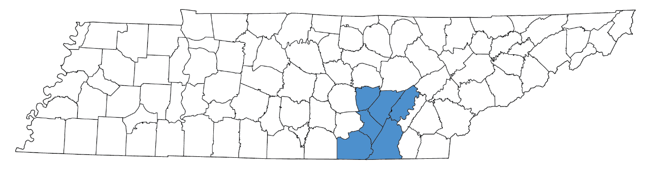 Bledsoe, Hamilton, Marion, Rhea, Sequatchie, Van Buren counties Bledsoe, Hamilton, Marion, Rhea, Sequatchie, Van Buren counties