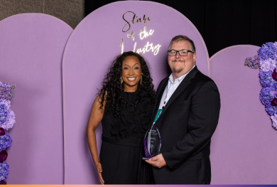 Brittany Barragan and Chef Frank Pinnix Brittany Barragan presents Chef Frank Pinnix with an award
